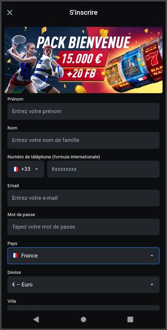 Inscription rapide pour nouveaux joueurs sur Leon Casino