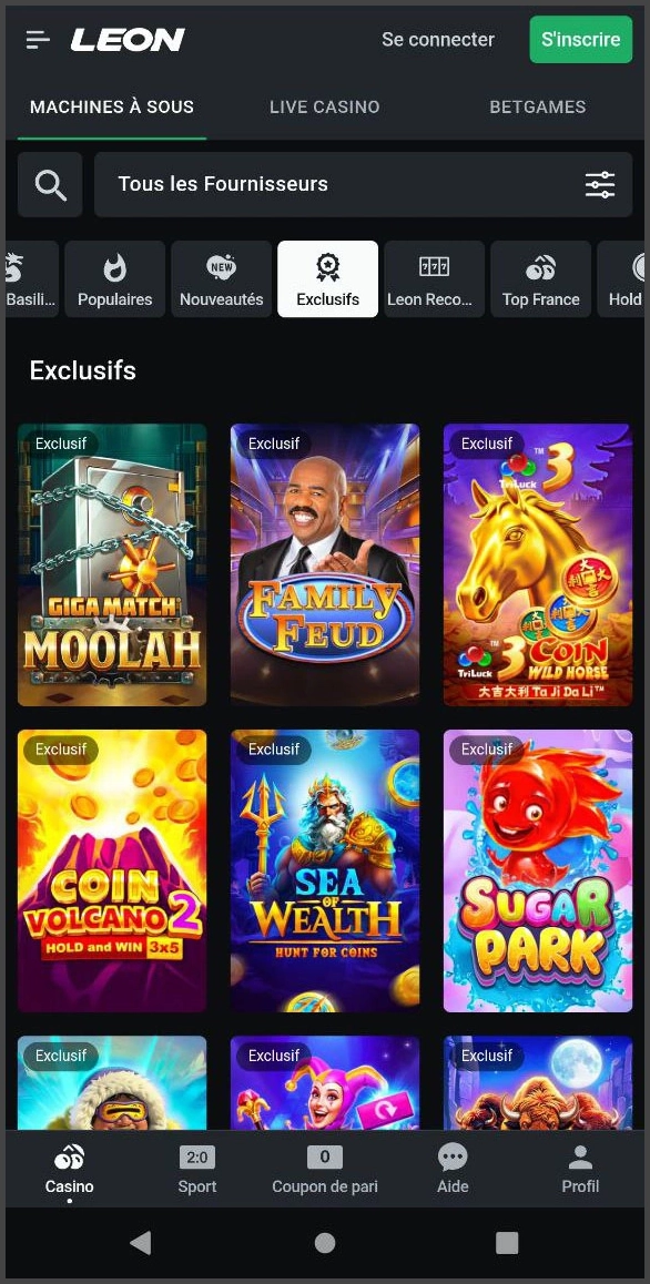 Leon Casino – machines à sous exclusives et jeux phares pour utilisateurs allemands