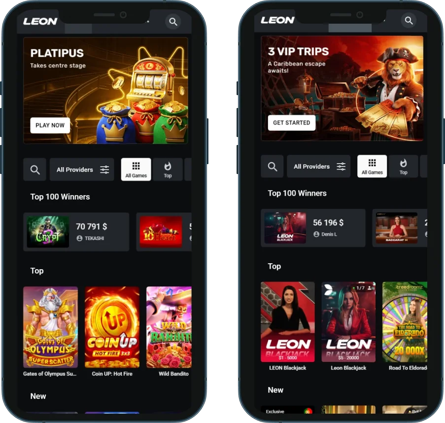 Leon Casino App and Mobile Play